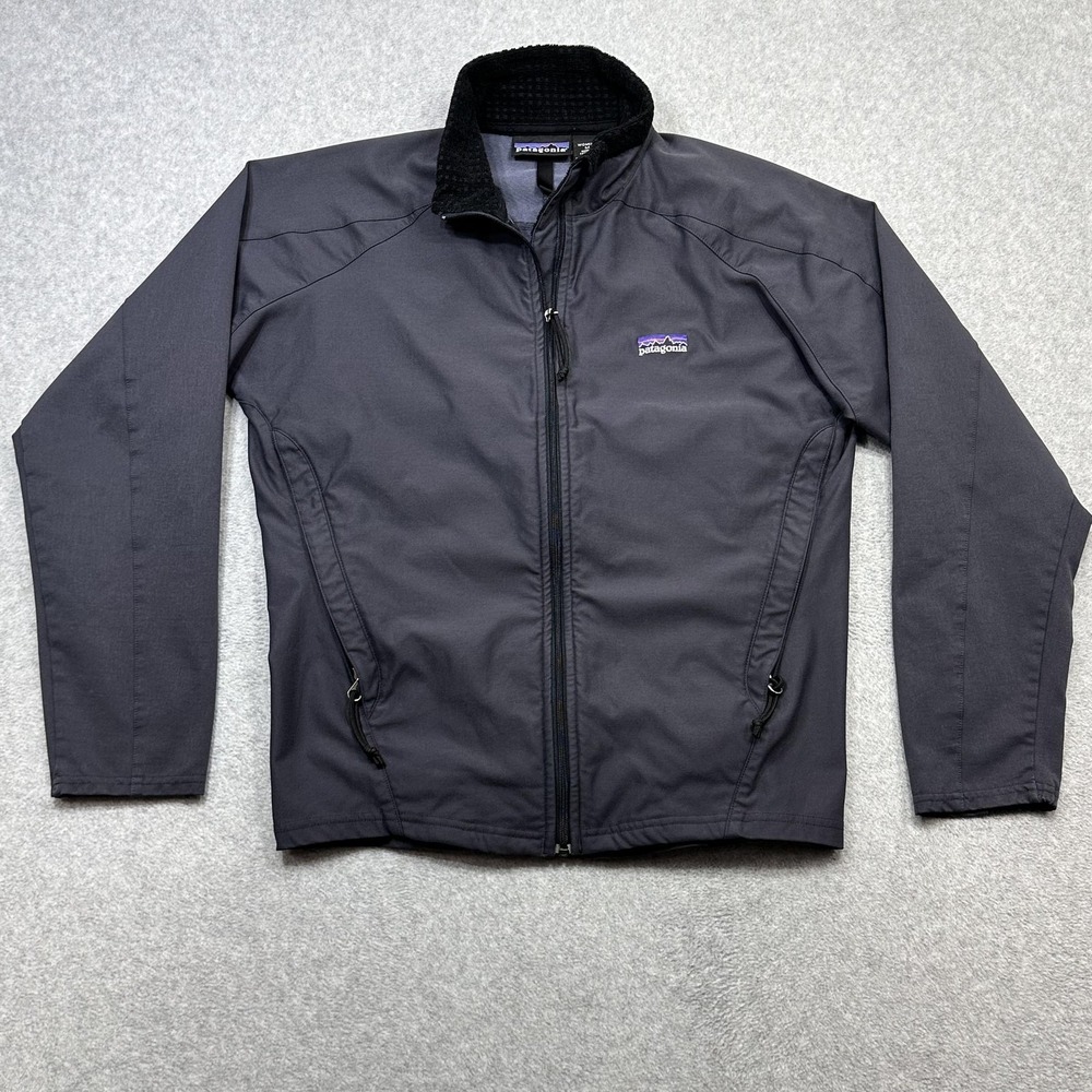 Vintage Patagonia Jacket Womens Medium Gray Regulator Slingshot Softshell 24070
